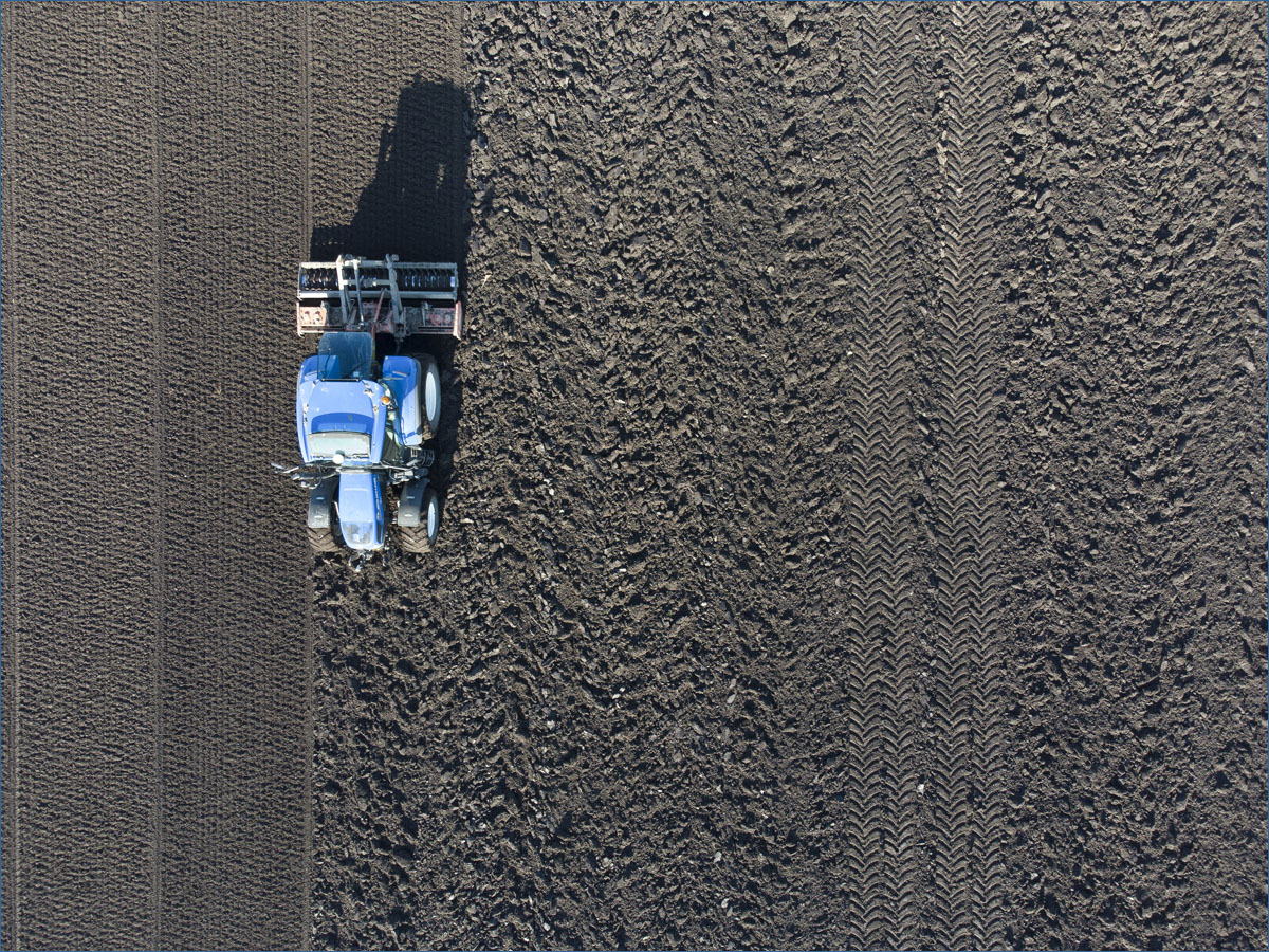 dronefotografie tractor